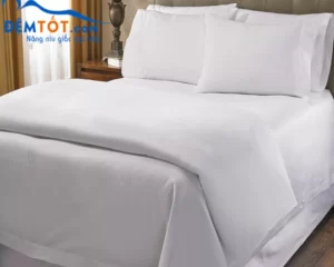 BỘ CHĂN GA GỐI KHÁCH SẠN MÀU TRẮNG TRƠN