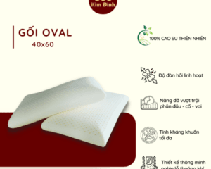 Gối cao su thiên nhiên Kim Đỉnh Oval